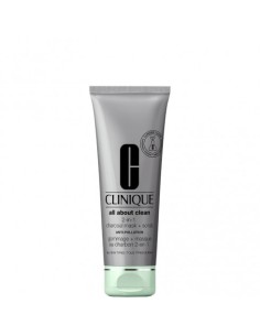 Clinique All About Clean 2 in 1 Charcoal Mask + Scrub, 100 ml - Maschera Trattamento viso