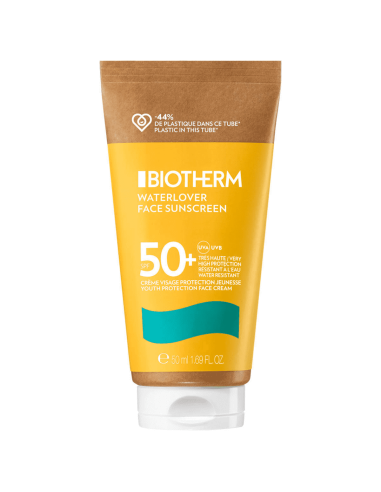 Biotherm Waterlover Face Sunscreen Crema Solare Viso Spf 50, 50 ml - Solare viso