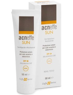 Acneffe sun spf 30 alta protezione uvb per cute acneica e...