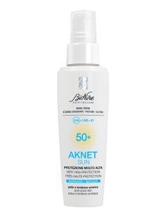 Aknet sun protezione molto alta spf50+ 50 ml