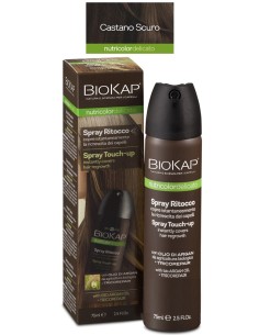 Bios line biokap nutridel spray ritocco castano scuro 75 ml