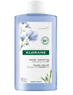 Klorane shampoo volume fine hair con lino 400 ml