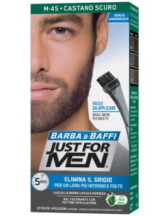 Just for men barba & baffi m45 castano scuro 51 g