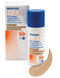 Immuno elios cc cream spf50 tinted medium 40 ml