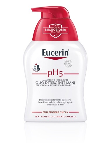 Eucerin ph5 olio detergente mani secche e screpolate 250 ml