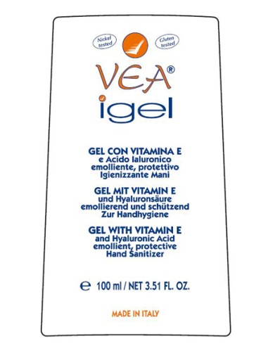 Vea igel gel mani igienizzante vitamina e acido ialuronico 100 ml
