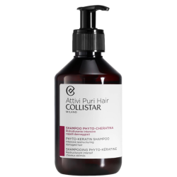Collistar Attivi Puri Hair Shampoo Phyto-Cheratina Ristrutturante Intensivo Per Capelli Danneggiati E Sfibrati 250 ml