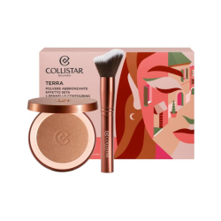 Collistar Cofanetto Terra Polvere Abbronzante Effetto Seta 09 Cristalli Di Sole Shimmer + Pennello Contouring