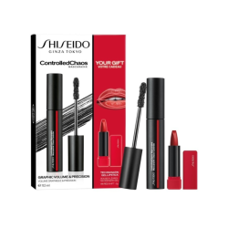 Shiseido Cofanetto Controlled Chaos Mascara + Mini Rossetto - 2Pz