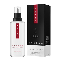 Prada Luna Rossa Carbon Eau de Toilette, 150 ml Refill  RICARICA Profumo uomo