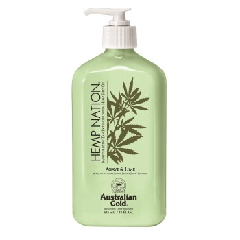 Australian Gold Hemp Nation Agave & Lime 535ml - Crema Idratante, Prolungatore D'Abbronzatura e Antietà