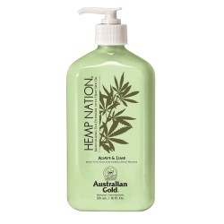 Australian Gold Hemp Nation Agave & Lime 535ml - Crema Idratante, Prolungatore D'Abbronzatura e Antietà