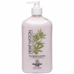 Australian Gold Hemp Nation Wild Berries&Lavander 535 ml - Latte Corpo Prolungatore D'Abbronzatura