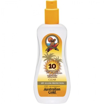 Australian Gold Spray Gel SPF 10 Waterproof 237 ml - Protezione Solare Spray