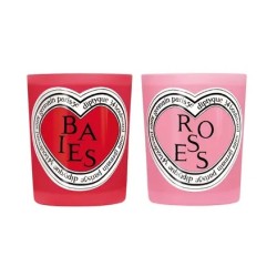 Diptyque Confezion e Duo Candele Profumate Baies&Rose 70 gr