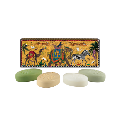 Ortigia Olive Oil Soap Box Tiger 4 X 25 gr -Set Saponette 4 pz all'Olio di Oliva