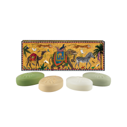 Ortigia Olive Oil Soap Box Tiger 4 X 25 gr -Set Saponette 4 pz all'Olio di Oliva