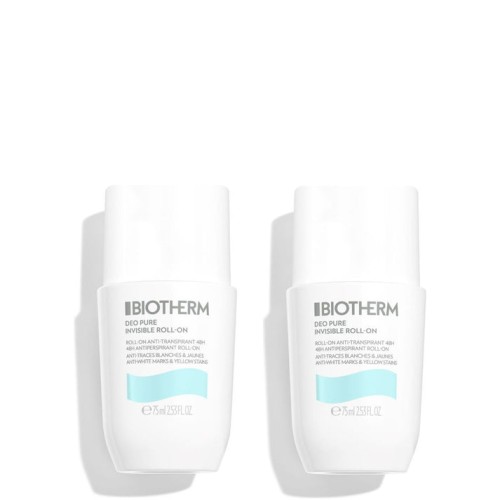 Biotherm Deo Pure Invisible 48h Roll-On 75 ml Duopack -Cofanetto Deodoranti Roll On