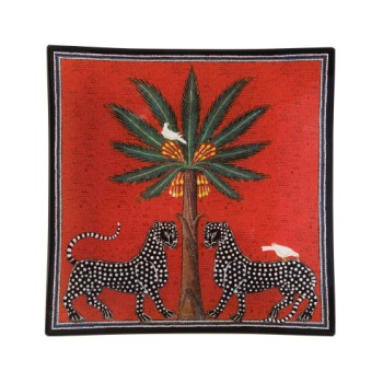 Ortigia Piatto Mosaico 25X25 Red 2234